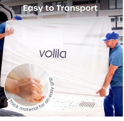 Volila Single Mattress Storage Bag with Zipper 1 Pack Waterproof Cover-290