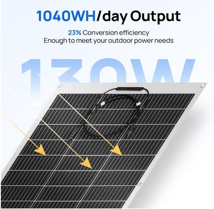 Flexible Solar Panel 260W 12V Waterproof PV Module Camper Caravan-234