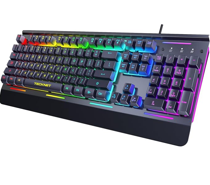 105 Key RGB Gaming Keyboard UK Layout USB Wired Backlit IP32 Anti Ghosting-KB002