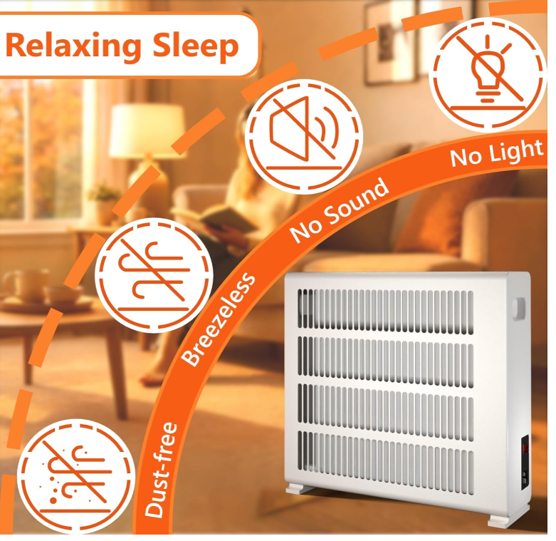 500W Infrared Panel Heater Low Energy Electric Wall Heater Quiet Home Office-78